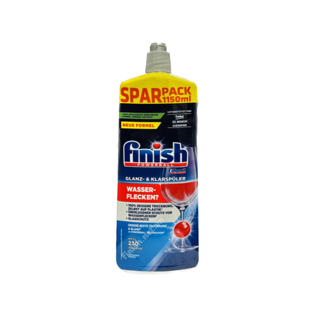 nước trợ xả làm bóng chén bát cho máy rửa bát Finish 1150ml